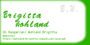 brigitta wohland business card